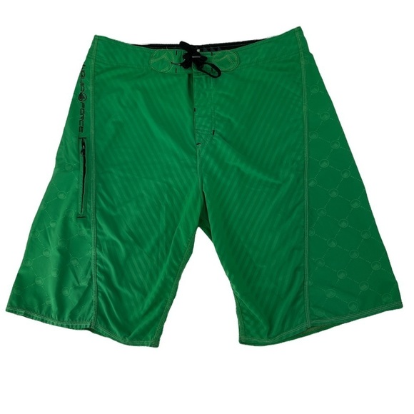 Liquid Force Swim/board shorts Kelly green size 34 - Picture 1 of 7